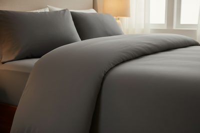 Housse de couette Gris foncé sans délimitation