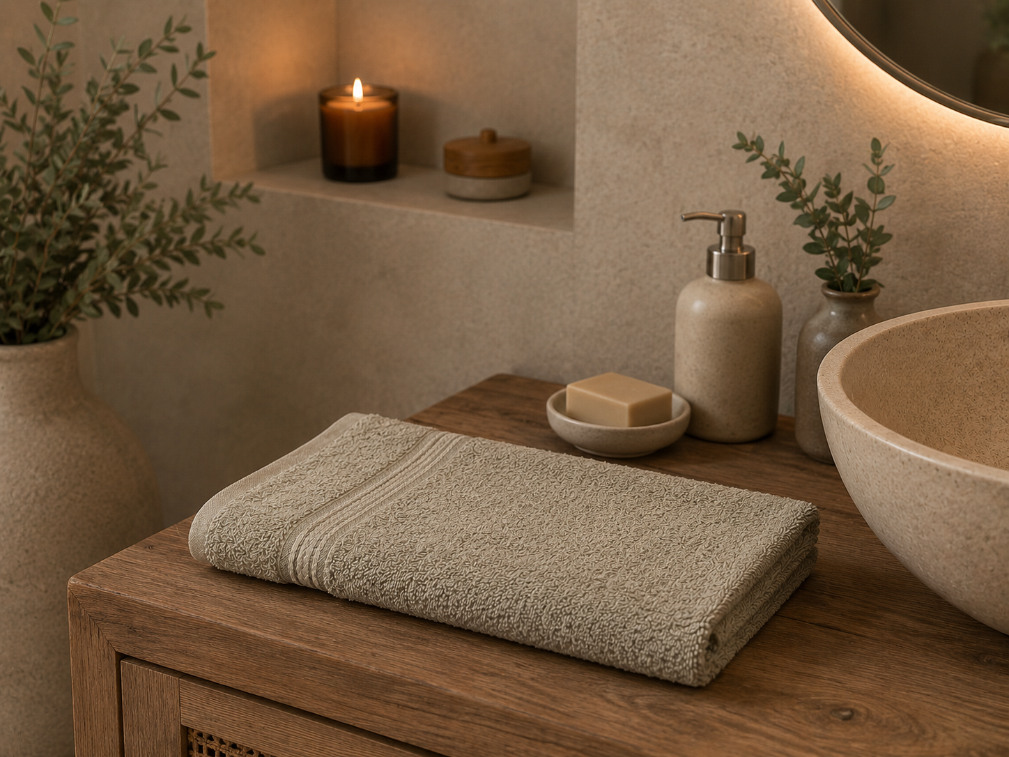Serviette de Bain 50x100 cm — 100% Coton 500g/m² | Douce & Absorbante | JLB Home JLB Home