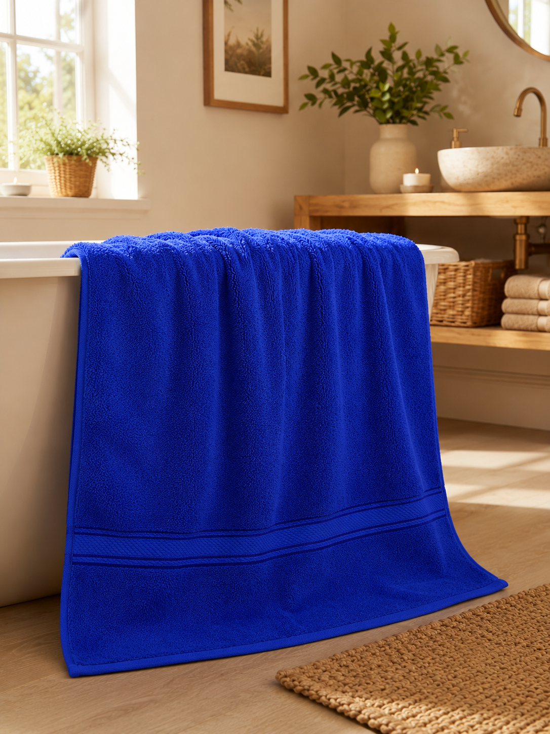 Serviette de Bain 100x150 cm | 100% Coton 500g/m² | Format Maxi | JLB Home JLB Home