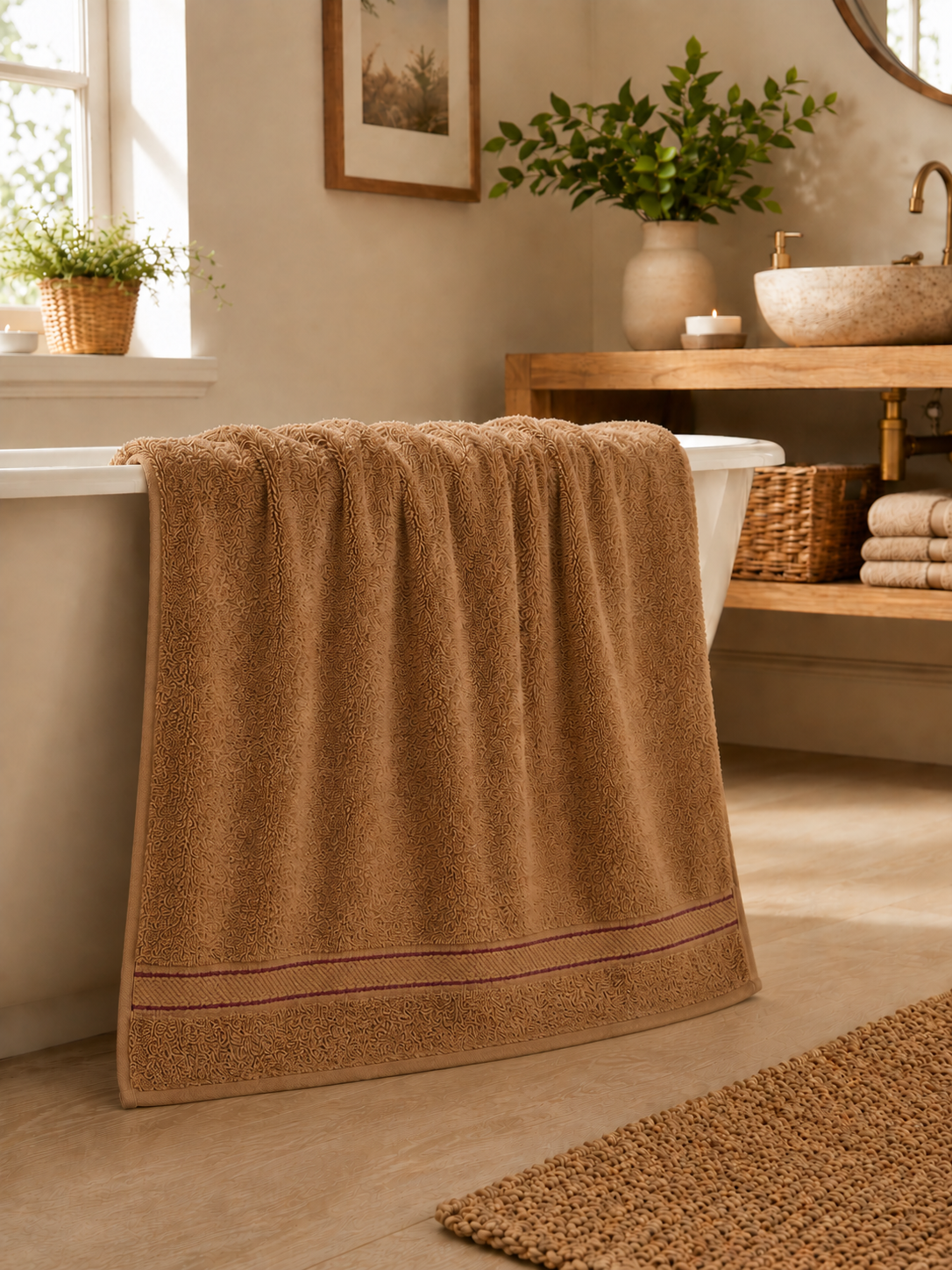 Serviette de Bain 100x150 cm | 100% Coton 500g/m² | Format Maxi | JLB Home JLB Home