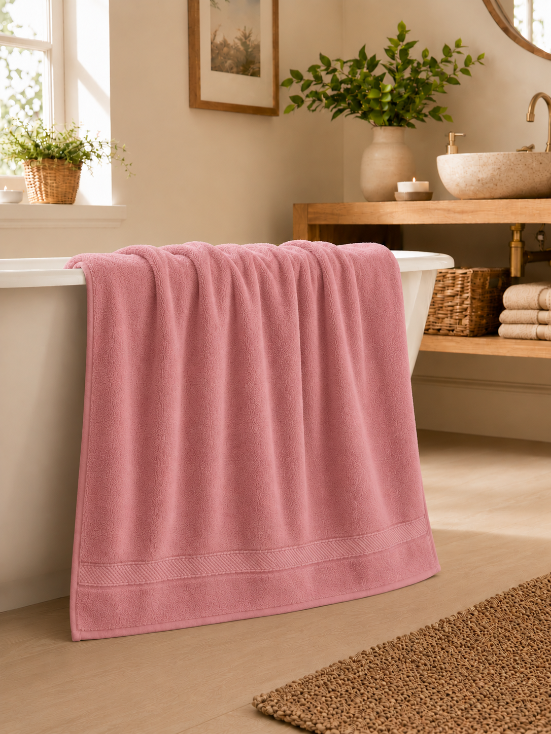 Serviette de Bain 100x150 cm | 100% Coton 500g/m² | Format Maxi | JLB Home JLB Home