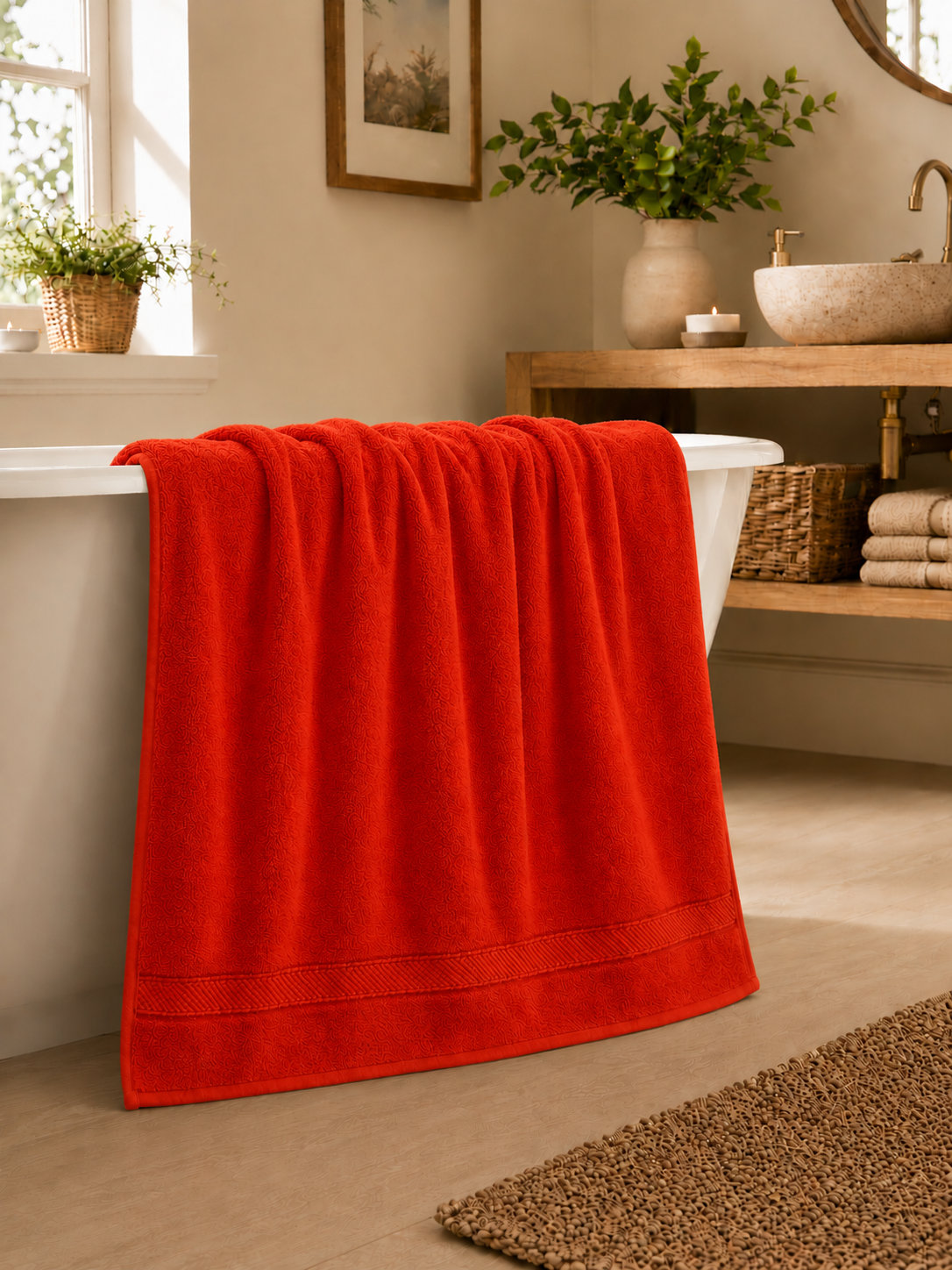 Serviette de Bain 100x150 cm | 100% Coton 500g/m² | Format Maxi | JLB Home JLB Home