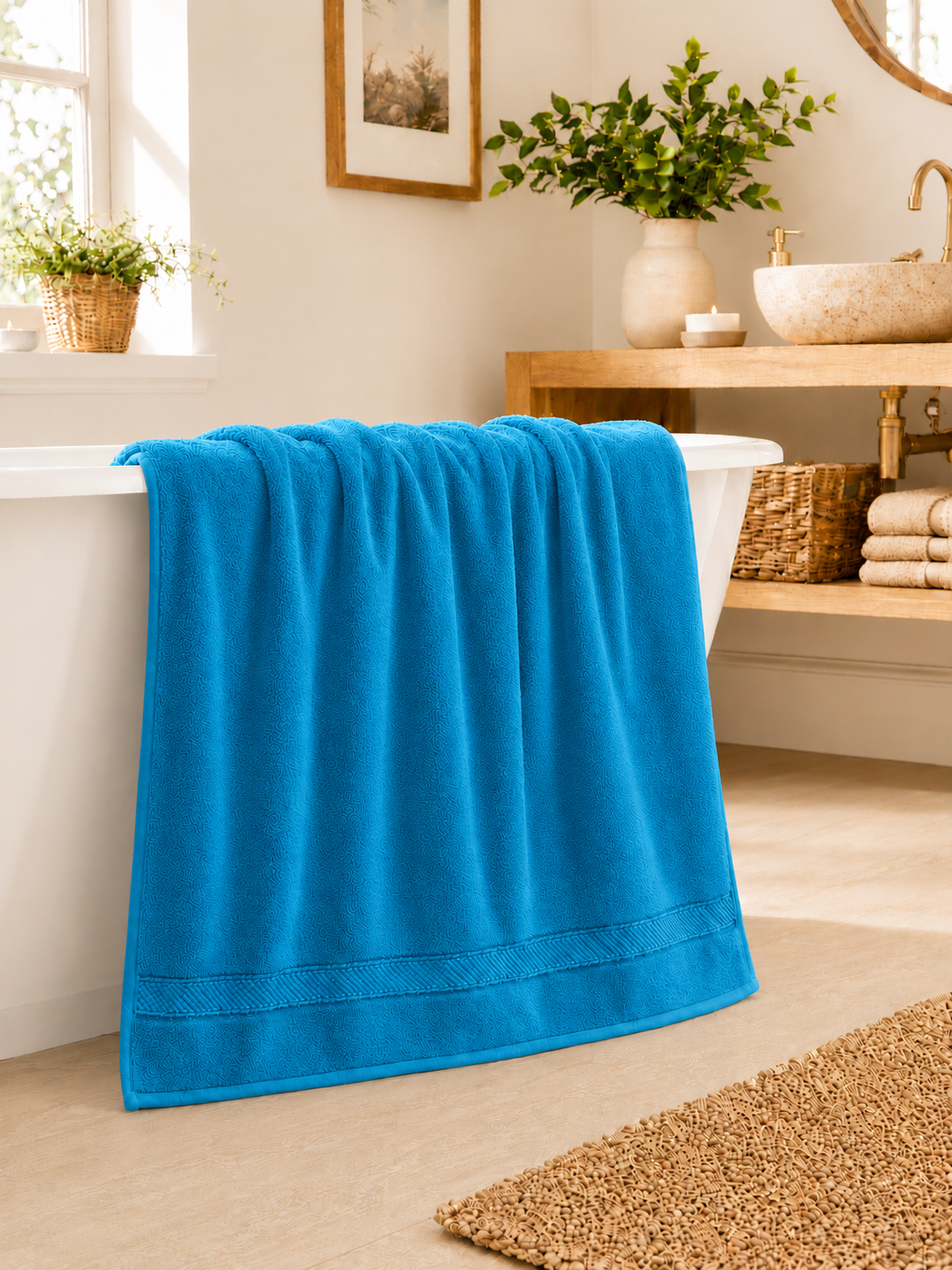 Serviette de Bain 100x150 cm | 100% Coton 500g/m² | Format Maxi | JLB Home JLB Home