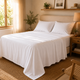 Drap Plat Percale 80 Fils | Toucher Frais & Soyeux | 5 Coloris | 3 Tailles