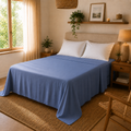 Drap Plat Percale 80 Fils | Toucher Frais & Soyeux | 4 Coloris | 3 Tailles JLB Home