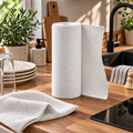 Rouleau de 12 torchons microfibre réutilisables 30x30 cm, JLBhome