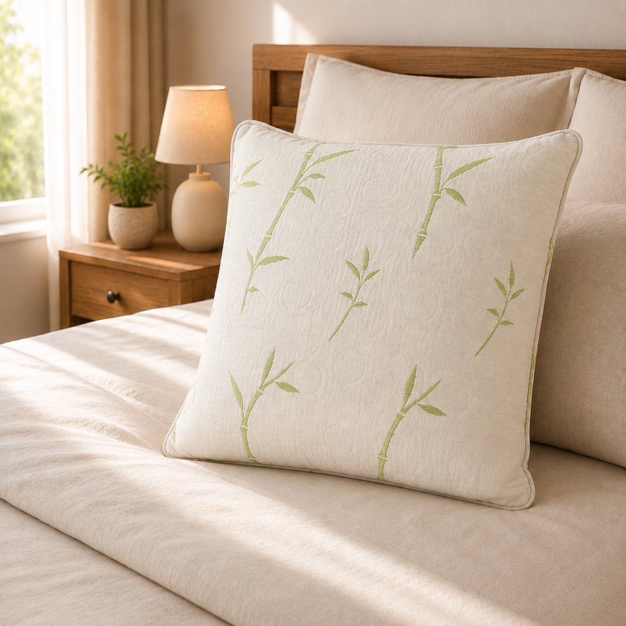Oreiller Thermocontrole | Housse Fibre de Bambou | Spécial Été | 60x60 & 50x70 JLB Home