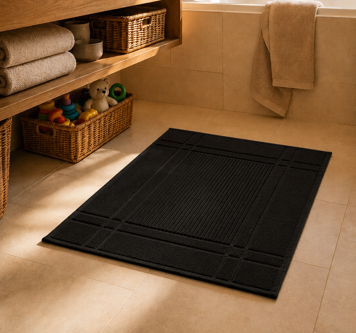 Tapis de Bain 50x80 cm | Coton 750g/m² | Antidérapant & Ultra Doux | JLB Home JLB Home