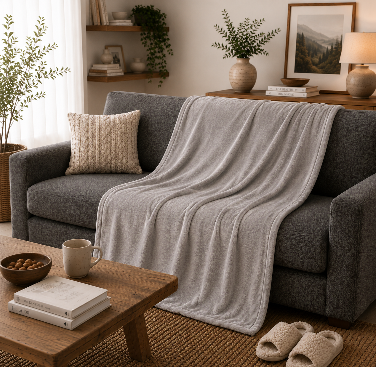Plaid Jeanne de Vauban 160x210 cm — Polyester Ultra Doux | Confort & Élégance | JLB Home JLB Home