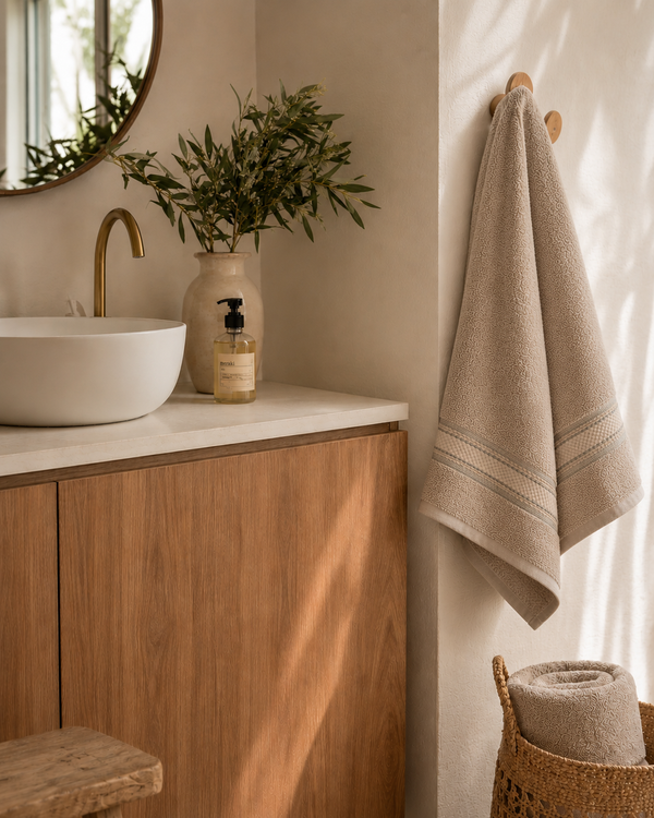 Serviette de Bain 70x140 cm — 100% Coton 500g/m² | Moelleuse & Absorbante | JLB Home JLB Home