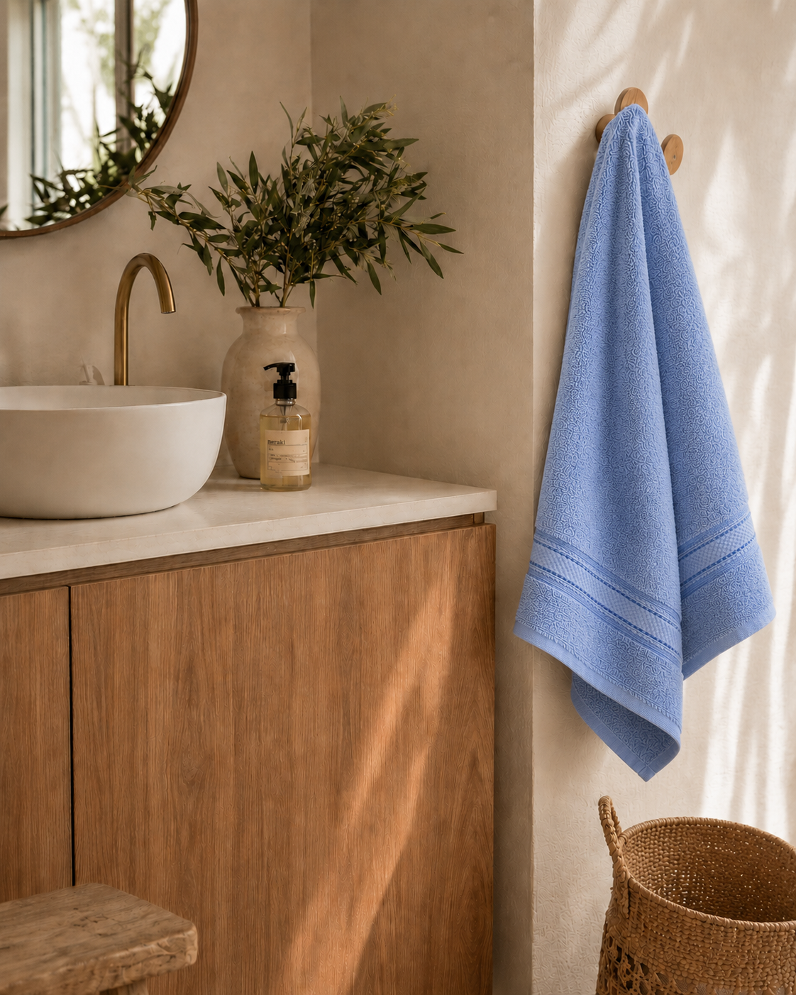 Serviette de Bain 70x140 cm — 100% Coton 500g/m² | Moelleuse & Absorbante | JLB Home JLB Home