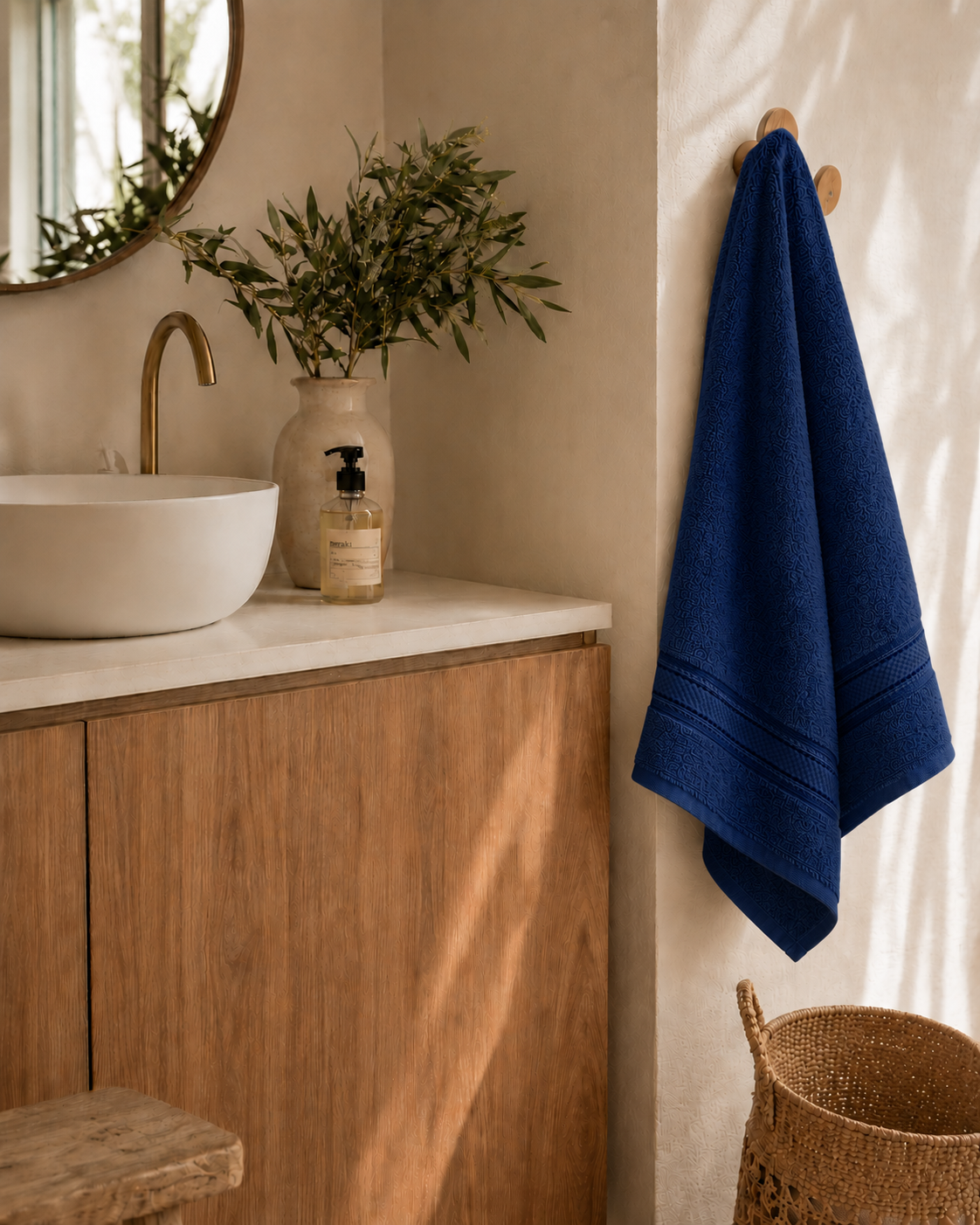 Serviette de Bain 70x140 cm — 100% Coton 500g/m² | Moelleuse & Absorbante | JLB Home JLB Home