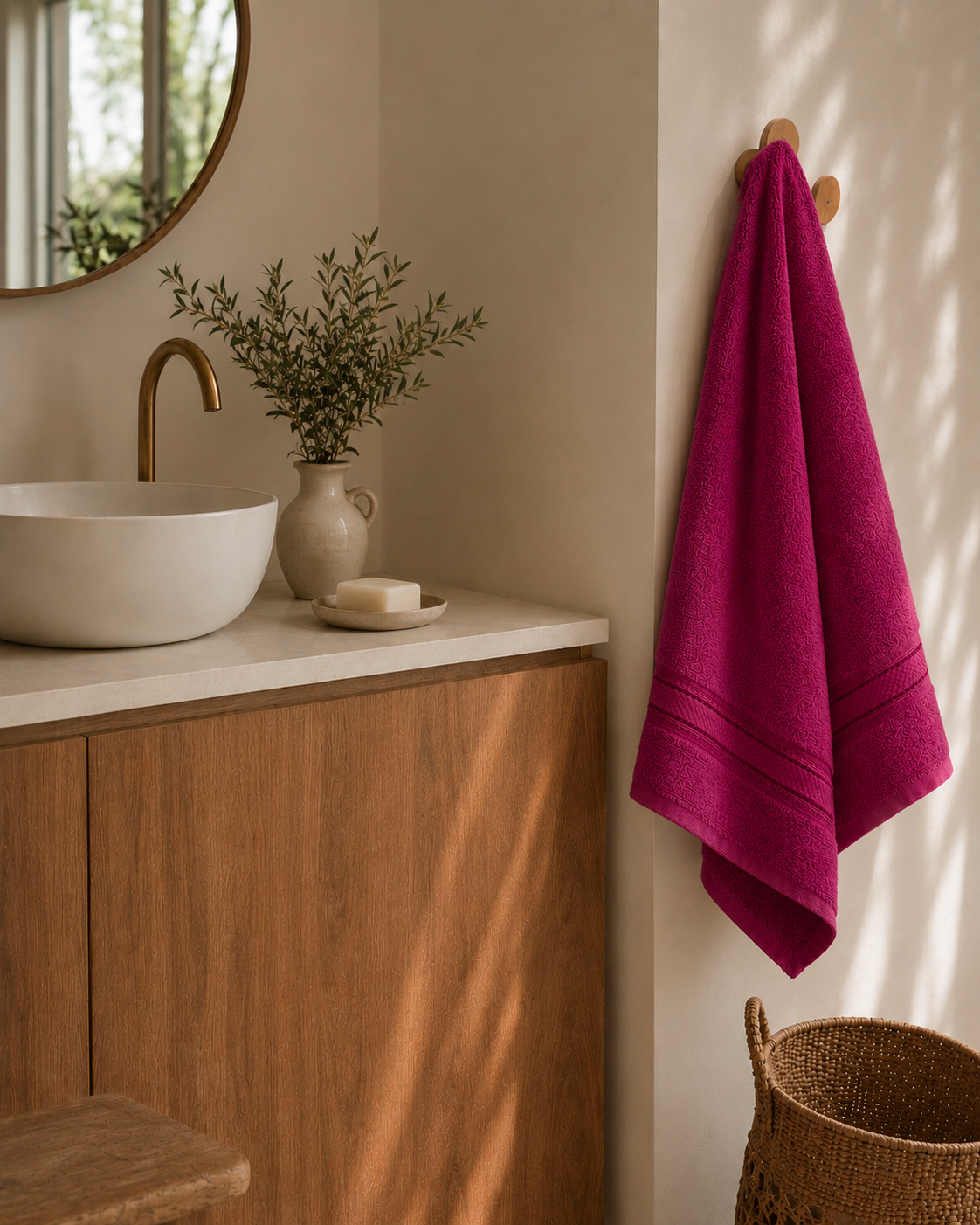 Serviette de Bain 70x140 cm — 100% Coton 500g/m² | Moelleuse & Absorbante | JLB Home JLB Home
