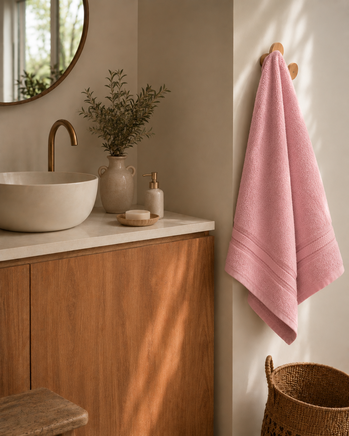 Serviette de Bain 70x140 cm — 100% Coton 500g/m² | Moelleuse & Absorbante | JLB Home JLB Home