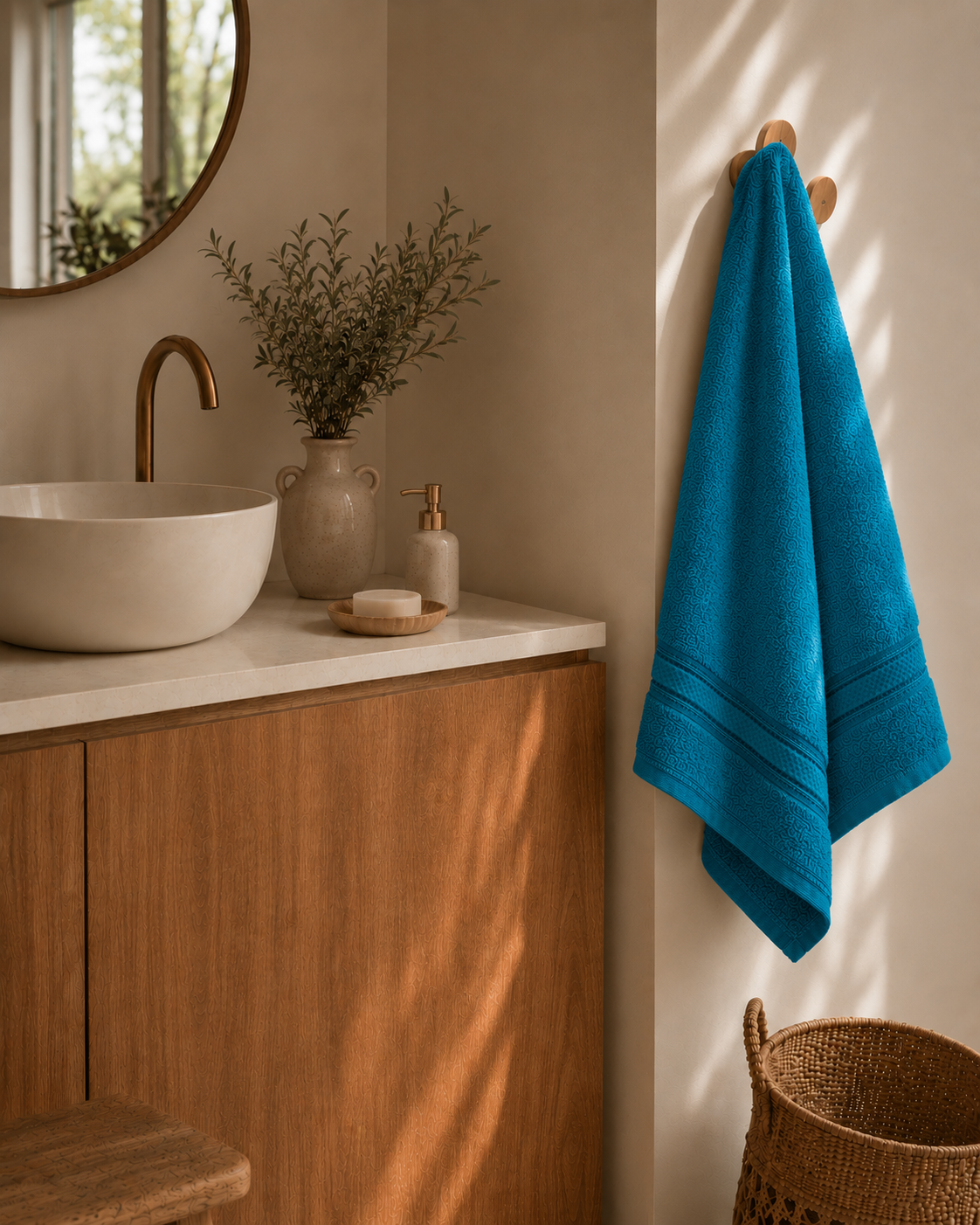 Serviette de Bain 70x140 cm — 100% Coton 500g/m² | Moelleuse & Absorbante | JLB Home JLB Home