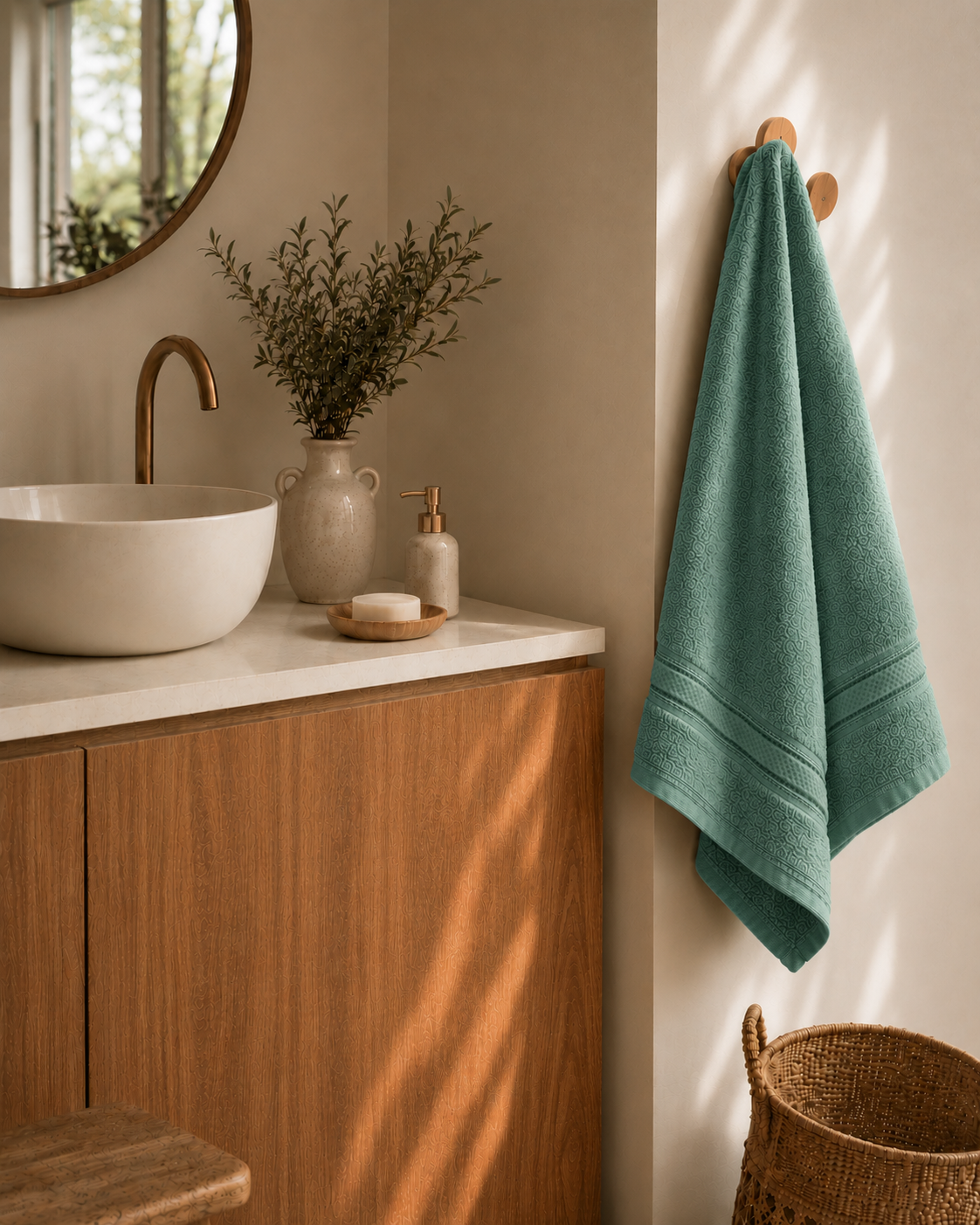 Serviette de Bain 70x140 cm — 100% Coton 500g/m² | Moelleuse & Absorbante | JLB Home JLB Home