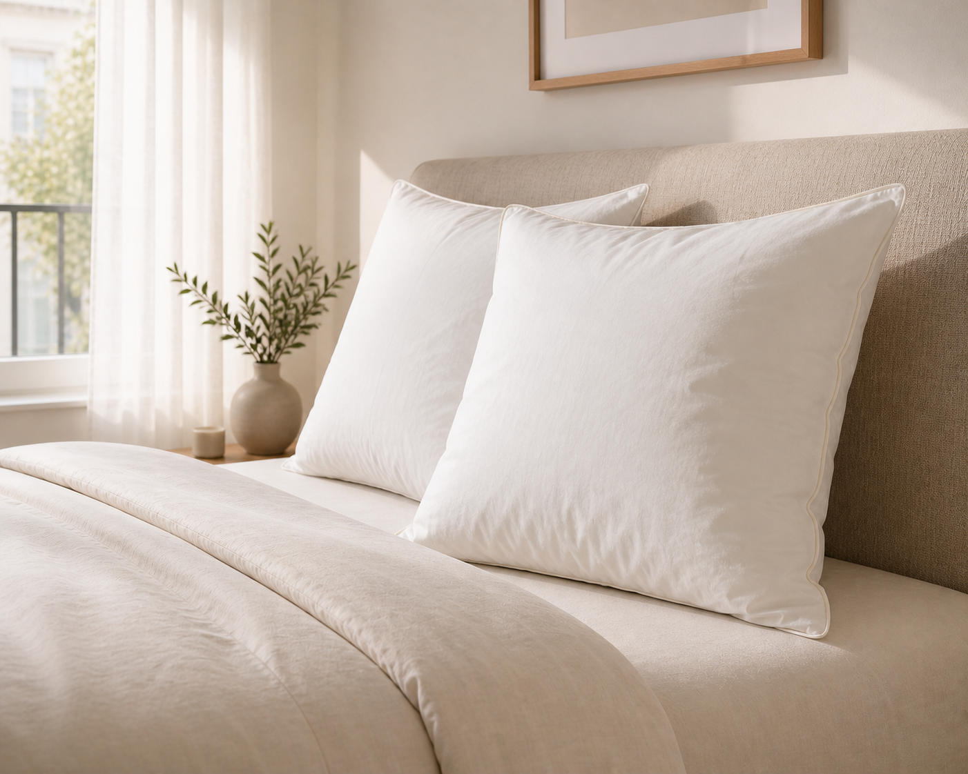 Oreiller Alain de Vauban — Percale de Coton | Garnissage Fibres Vierges | JLB Home JLB Home