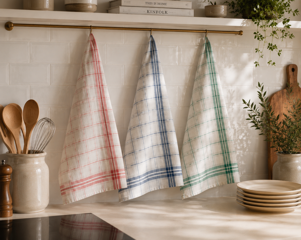 Lot de 12 Torchons Coton 55x80 cm — Multi-couleurs | Particuliers & Professionnels | JLB Home JLB Home