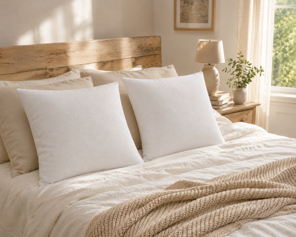 Protège-Oreiller Imperméable 100% Coton | Anti-Acariens | Conception Française | 3 Tailles JLB Home