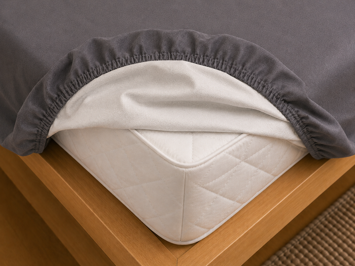 Drap Housse Protège-Matelas 2 en 1 | Imperméable | 100% Coton 57 Fils OEKO-TEX® | Bonnet 30 cm JLB Home