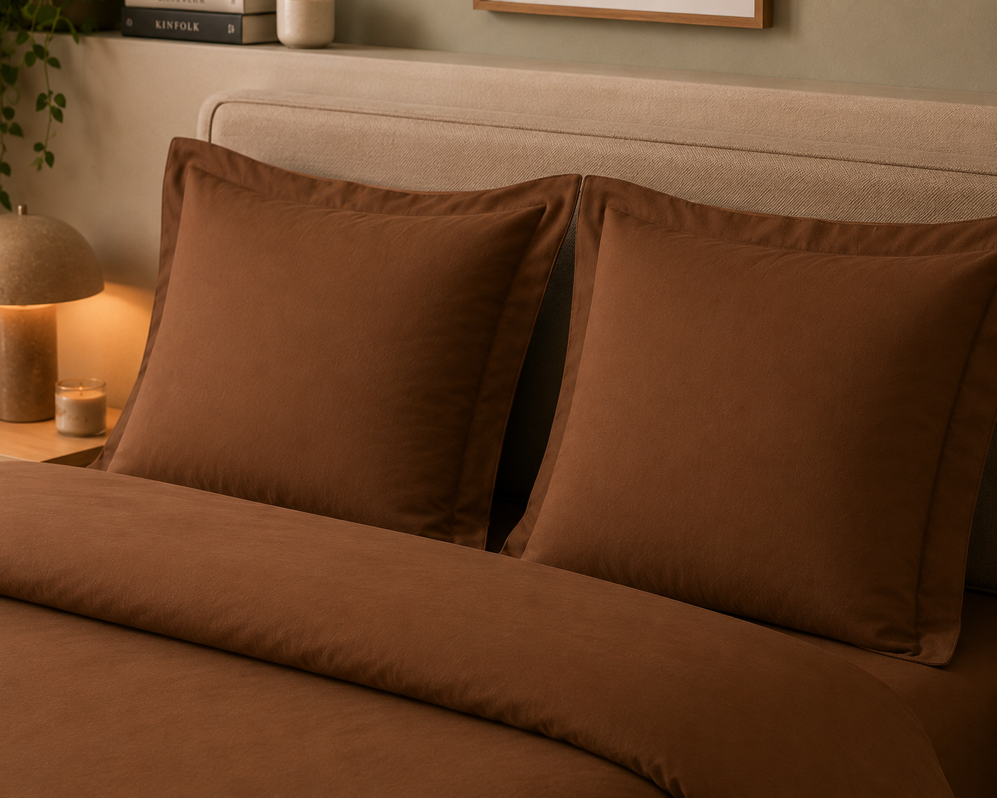 Lot de 2 Taies d'Oreiller 100% Coton Peigné — Percale 80 Fils | Certifiées OEKO-TEX | JLB Home JLB Home