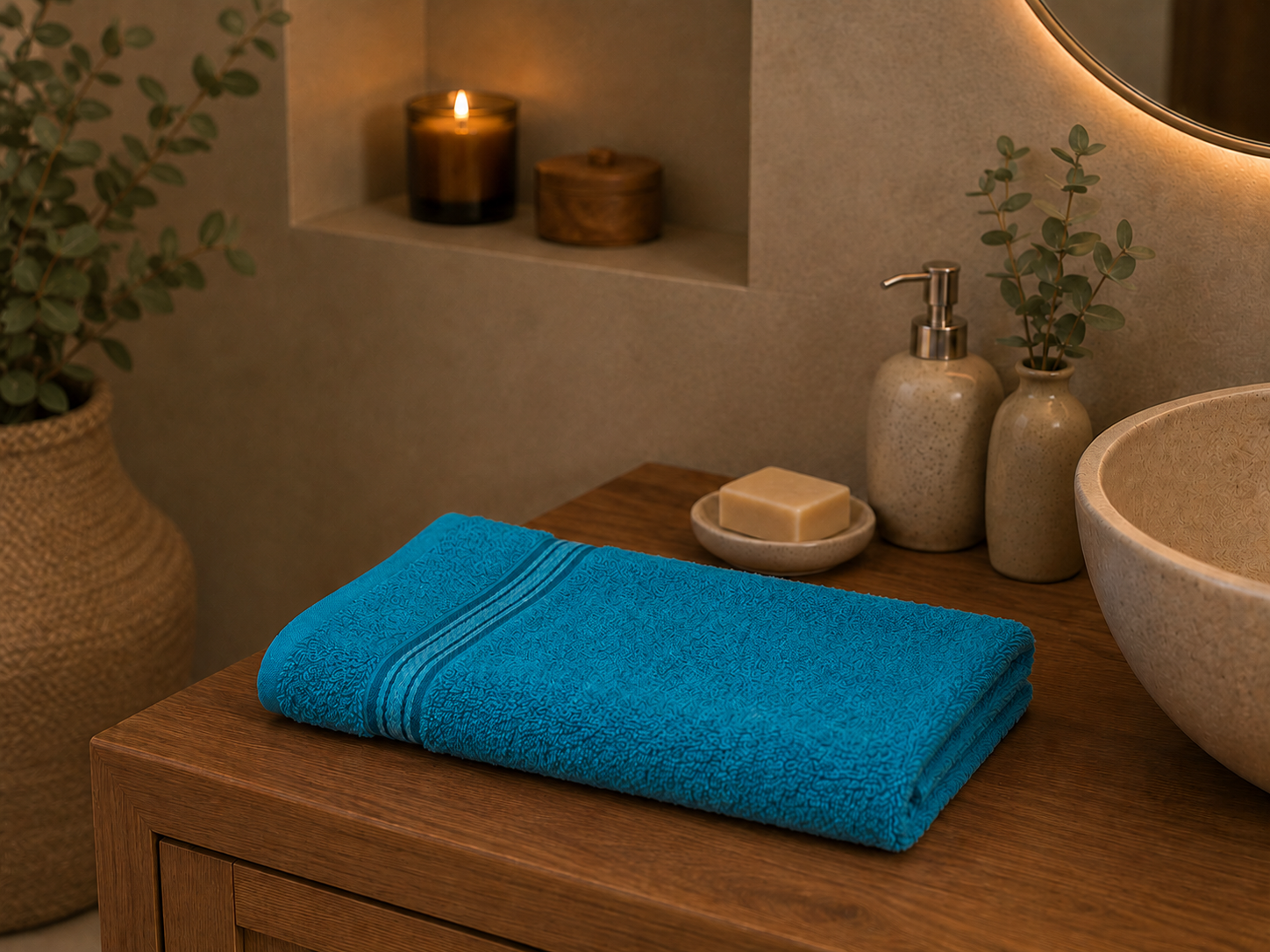 Serviette de Bain 50x100 cm — 100% Coton 500g/m² | Douce & Absorbante | JLB Home JLB Home