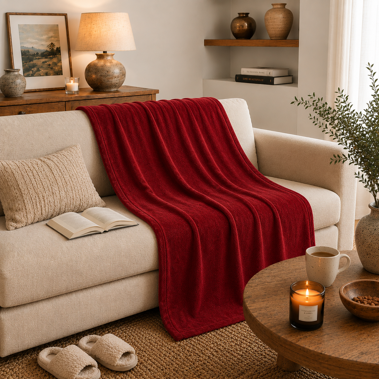 Plaid Jeanne de Vauban 160x210 cm — Polyester Ultra Doux | Confort & Élégance | JLB Home JLB Home
