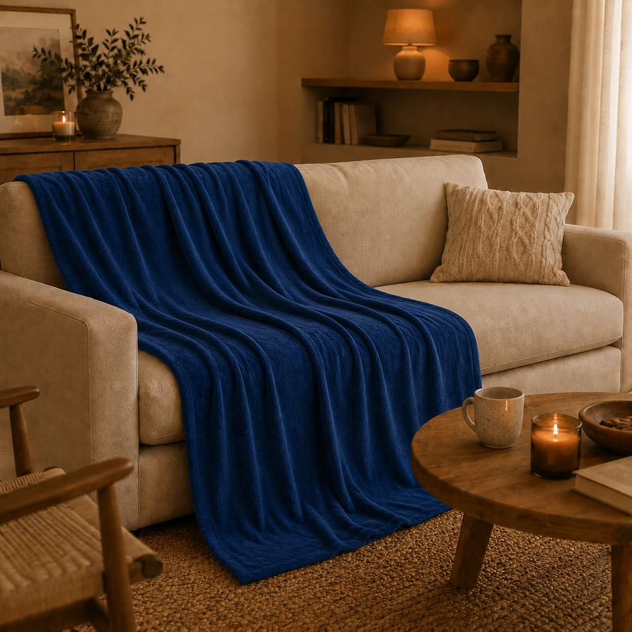 Plaid Jeanne de Vauban 160x210 cm — Polyester Ultra Doux | Confort & Élégance | JLB Home JLB Home