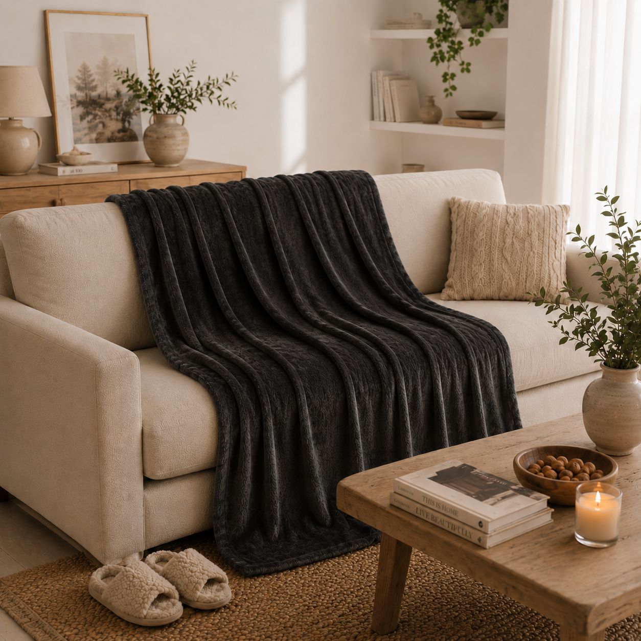 Plaid Jeanne de Vauban 160x210 cm — Polyester Ultra Doux | Confort & Élégance | JLB Home JLB Home