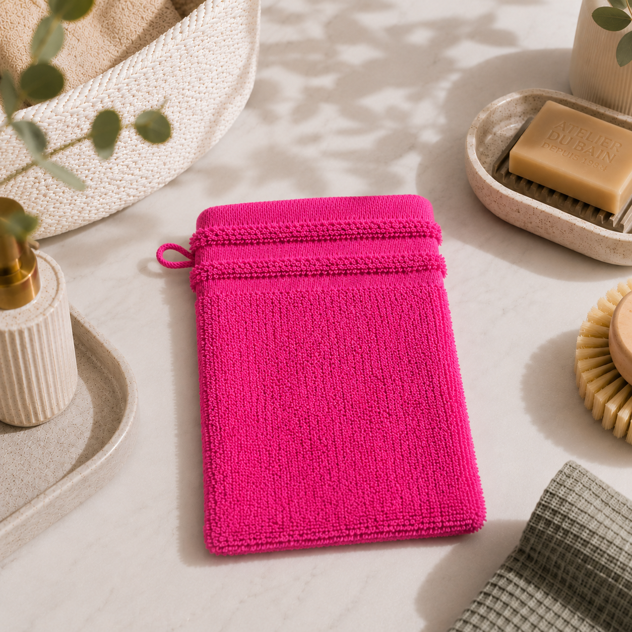 Gant de Toilette 100% Coton | 500g/m² | 8 Coloris | 16x21 cm JLB Home