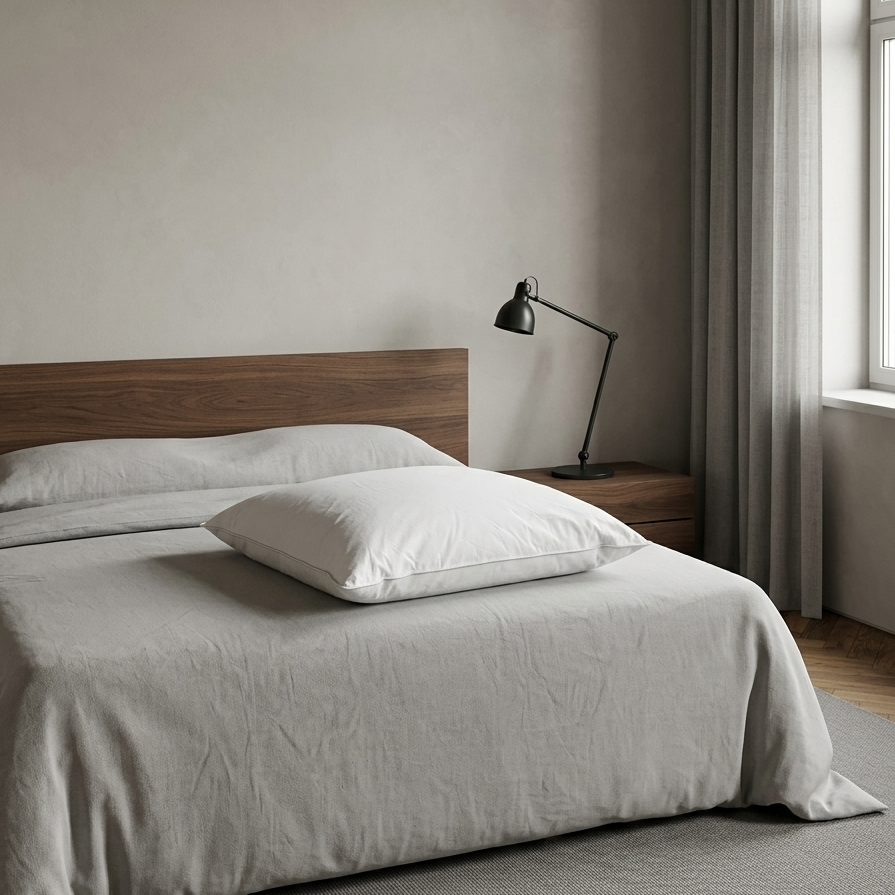 Oreiller Plume et Duvet de Canard 65x65 | Enveloppe 100% Coton | Confort Moelleux | JLBhome JLB Home