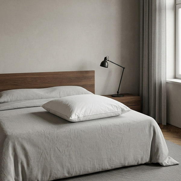 Oreiller Plume et Duvet de Canard 65x65 | Enveloppe 100% Coton | Confort Moelleux | JLBhome JLB Home