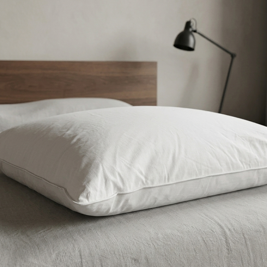 Oreiller Plume et Duvet de Canard 65x65 | Enveloppe 100% Coton | Confort Moelleux | JLBhome JLB Home