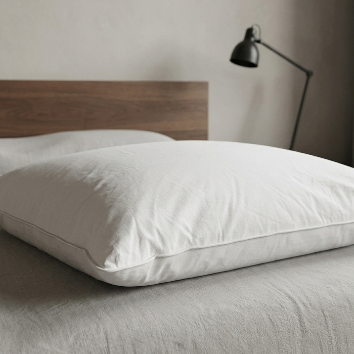 Oreiller Plume et Duvet de Canard 65x65 | Enveloppe 100% Coton | Confort Moelleux | JLBhome JLB Home