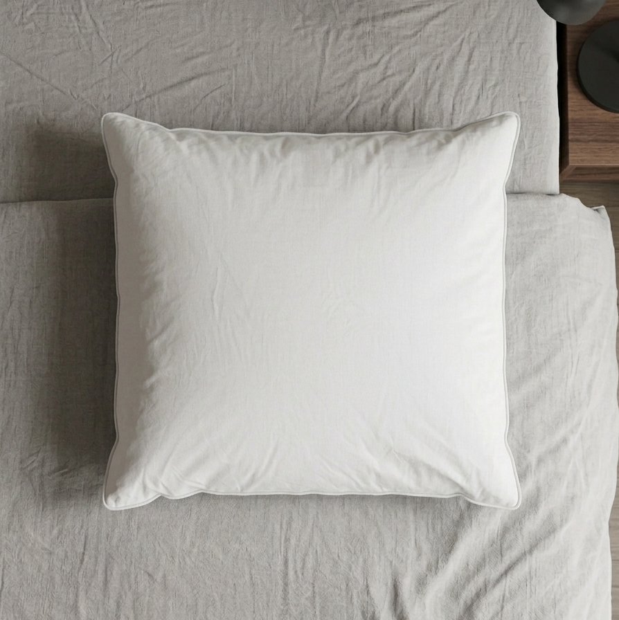 Oreiller Plume et Duvet de Canard 65x65 | Enveloppe 100% Coton | Confort Moelleux | JLBhome JLB Home