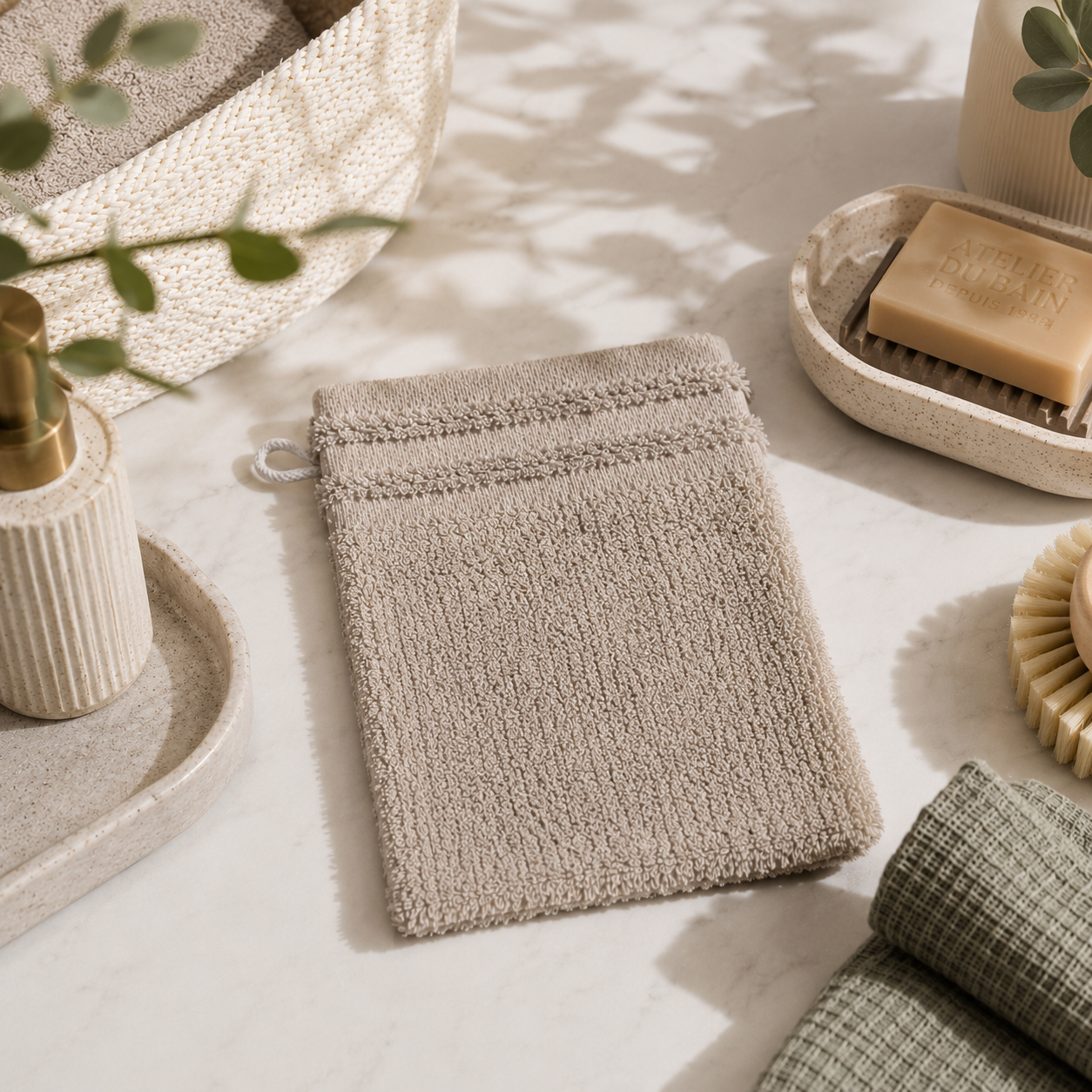 Gant de Toilette 100% Coton | 500g/m² | 8 Coloris | 16x21 cm JLB Home