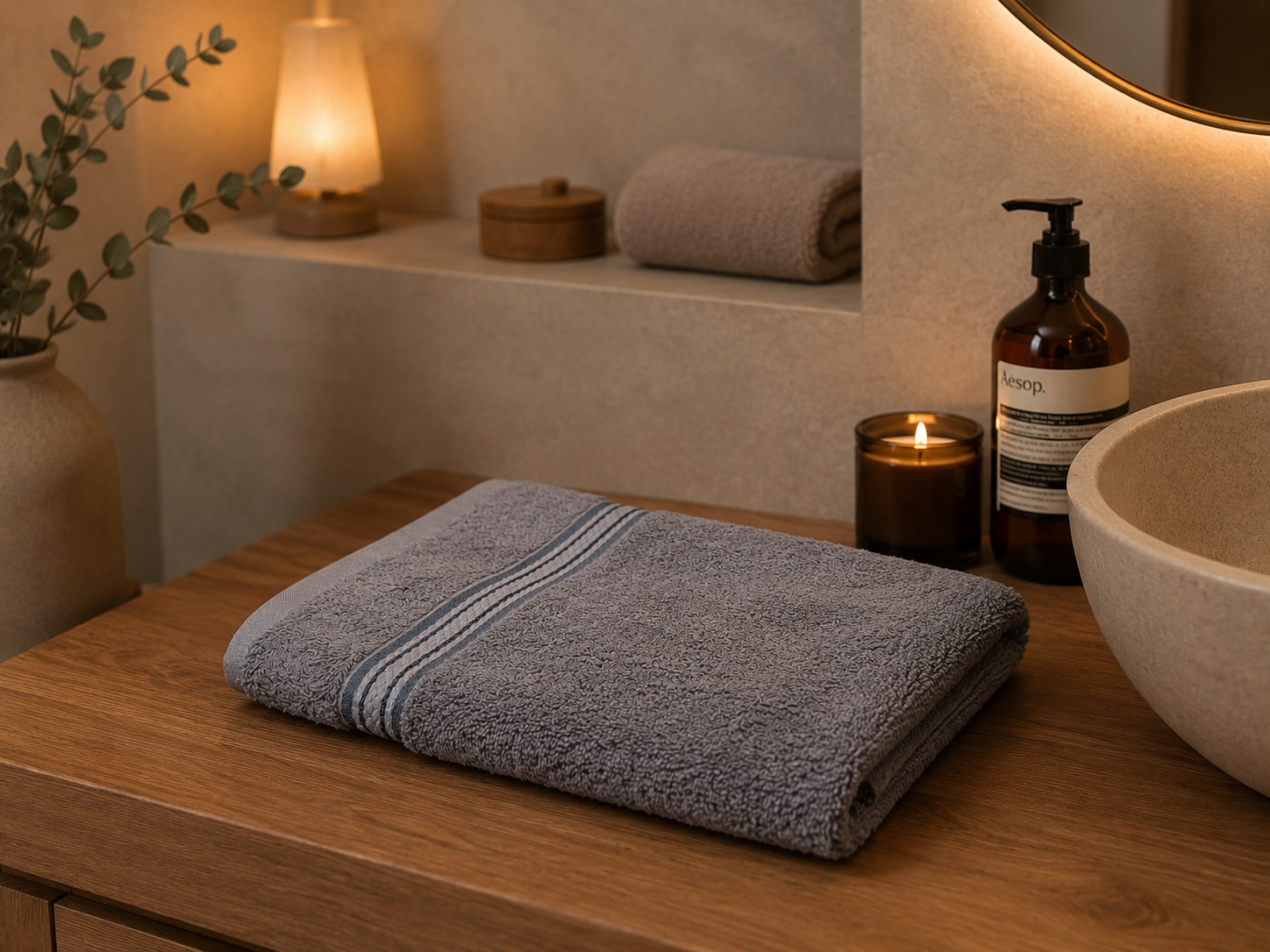Serviette de Bain 50x100 cm — 100% Coton 500g/m² | Douce & Absorbante | JLB Home JLB Home