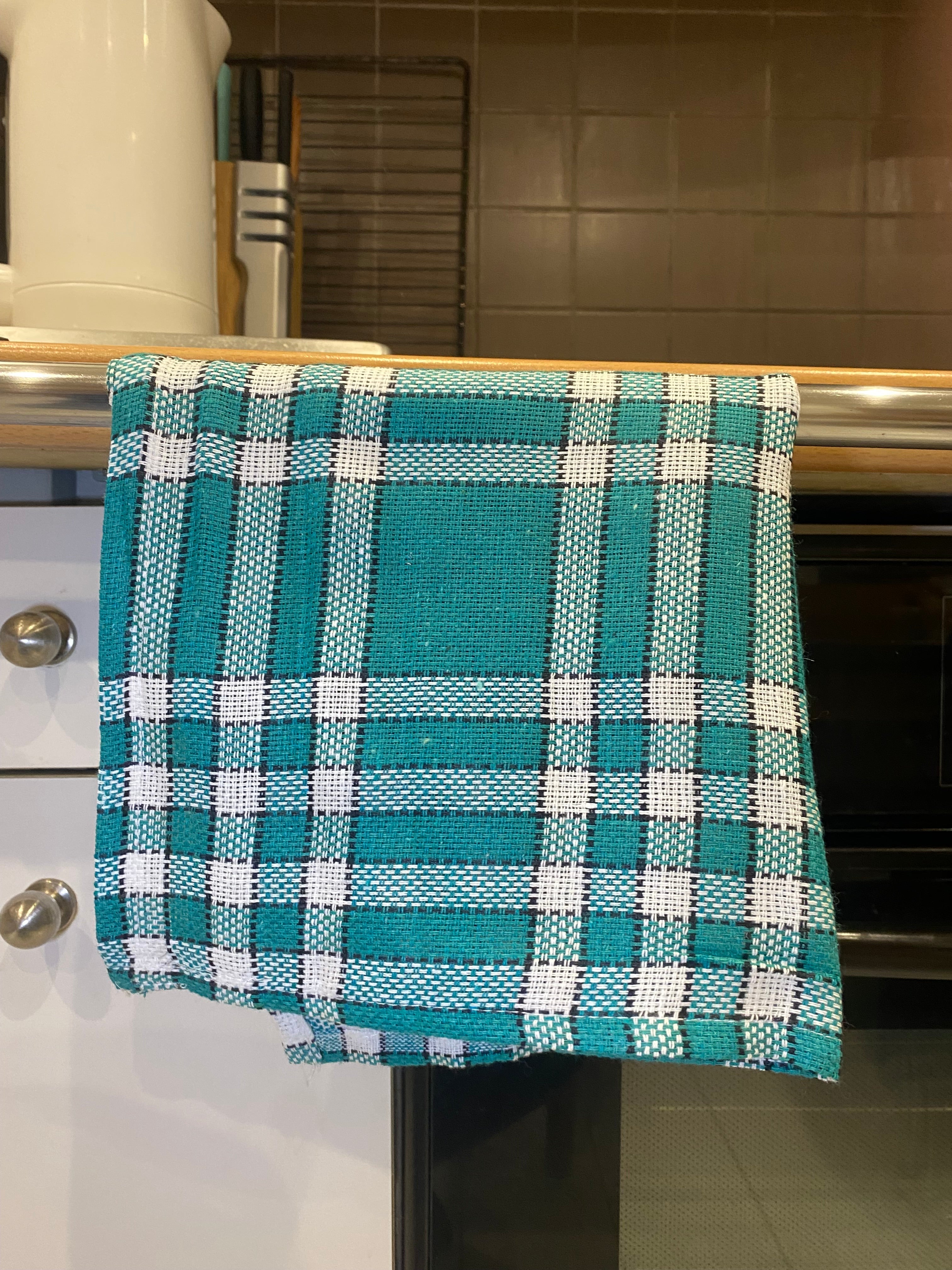 Lot de 12 torchons - 43x45 cm - Multi-couleurs (Bleu, Vert, Rouge) JLB Home