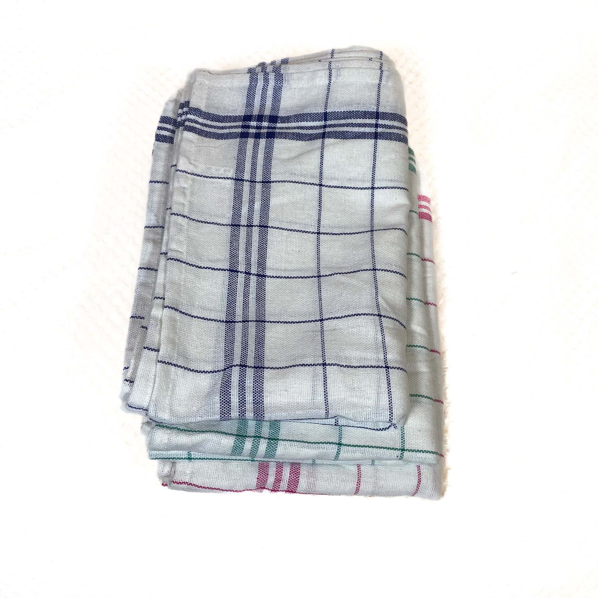 Lot de 12 torchons en coton - 55x80 cm - Multi-couleurs (Bleu, Vert, Rouge) JLB Home