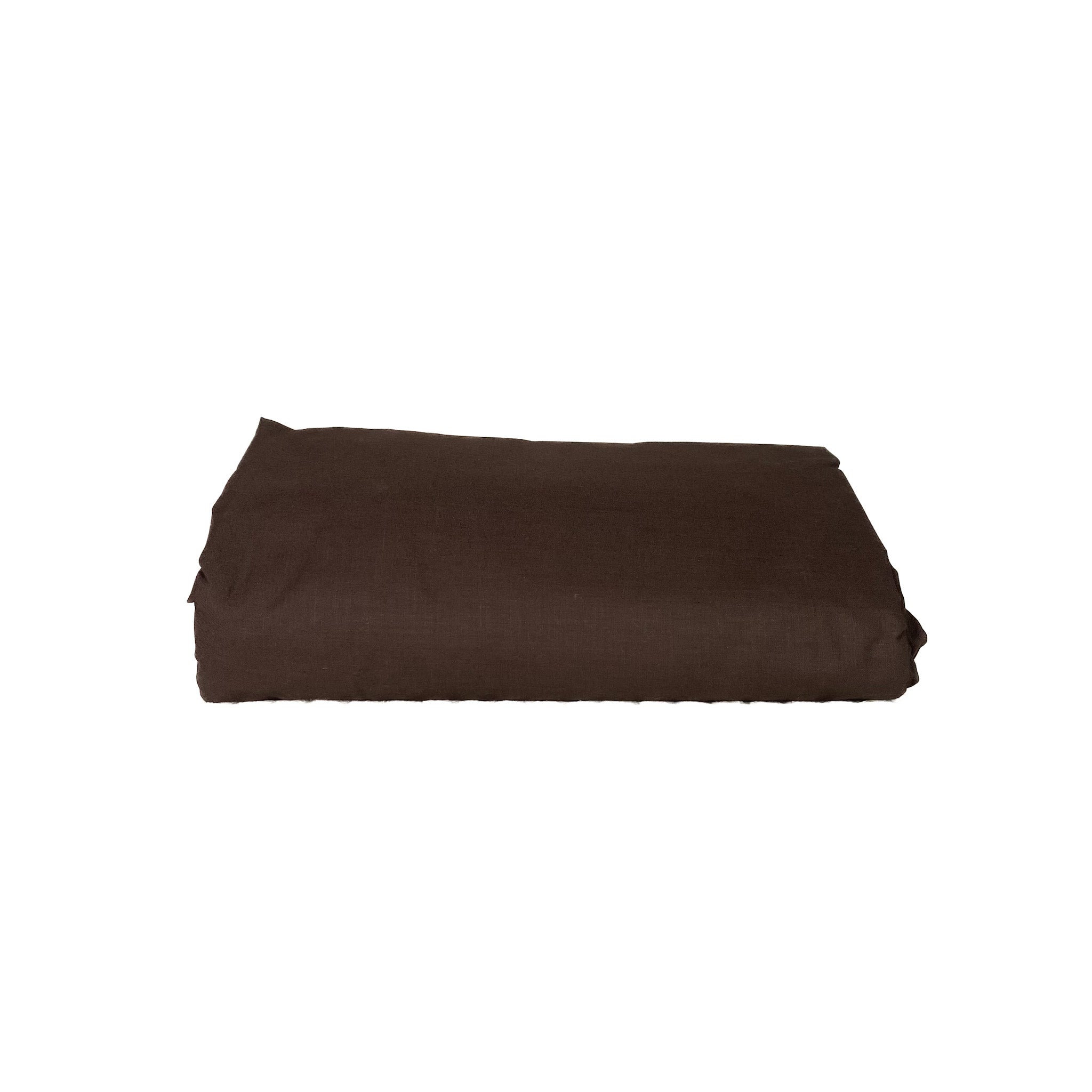 Draps housses Percale de Polycoton 80fils/cm2 - Marron JLB Home