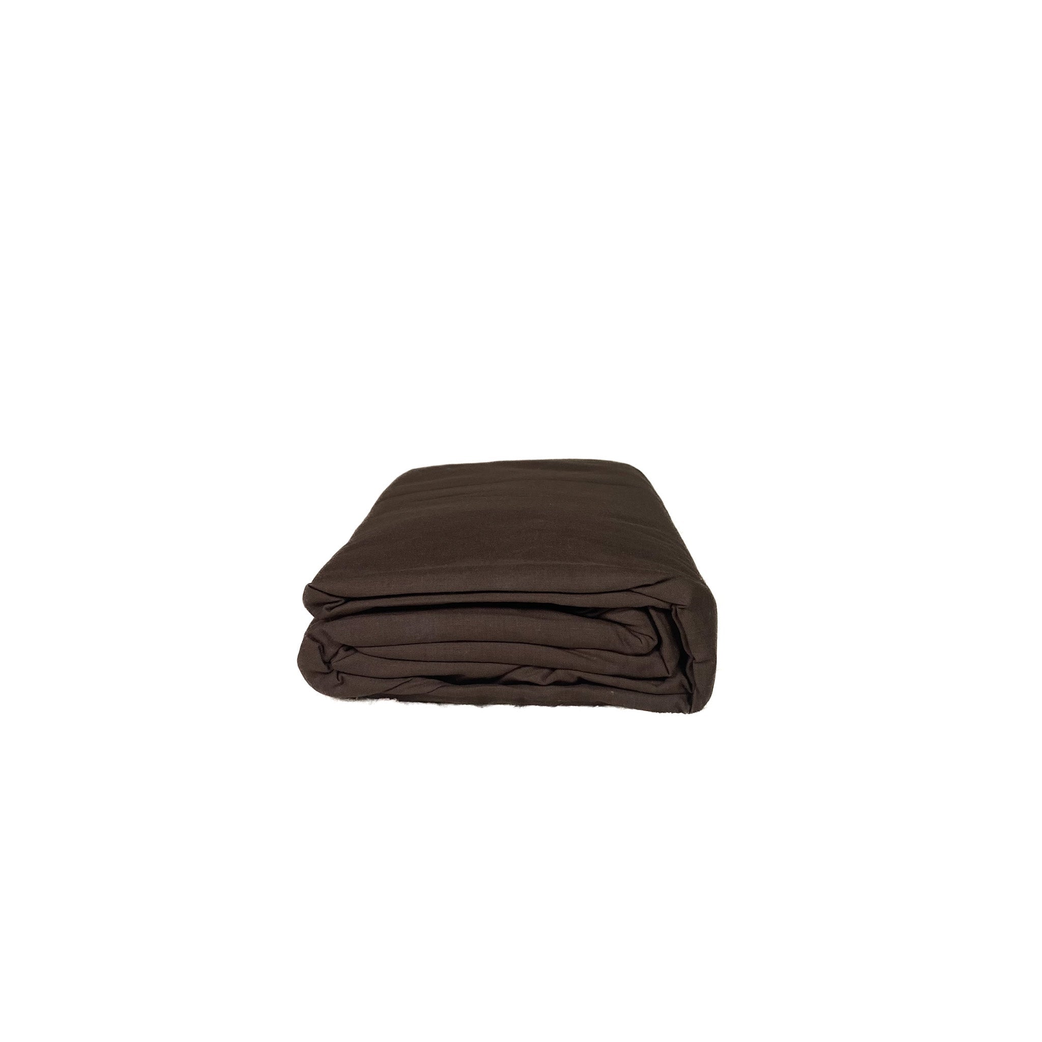 Draps housses Percale de Polycoton 80fils/cm2 - Marron JLB Home