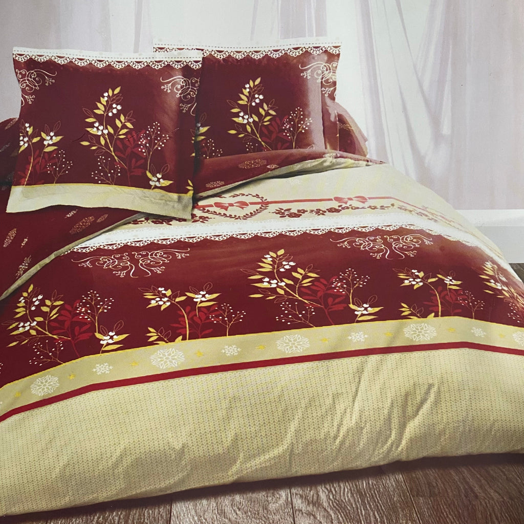 Housses de couette + 2 taies d’oreillers 65x65 - coton - COEUR DE SOLEIL JLB Home