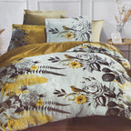 Housses de couette + 2 taies d’oreillers 65x65 - coton - JARDIN D'AURORE JLB Home