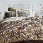 Housses de couette + 2 taies d’oreillers 65x65 - coton - AUTOMNE DORÉ JLB Home