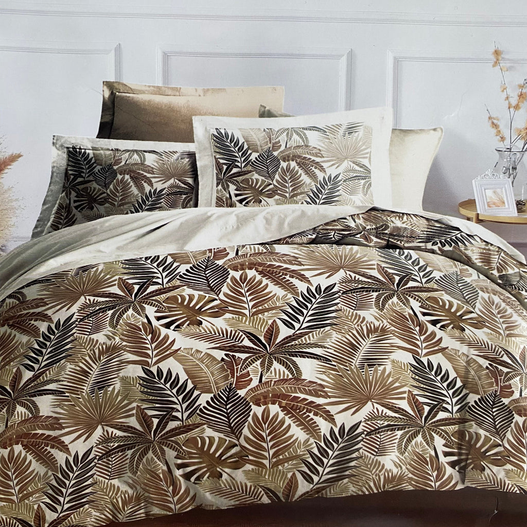 Parure de lit 4 pièces - Coton - AUTOMNE DORÉ JLB Home