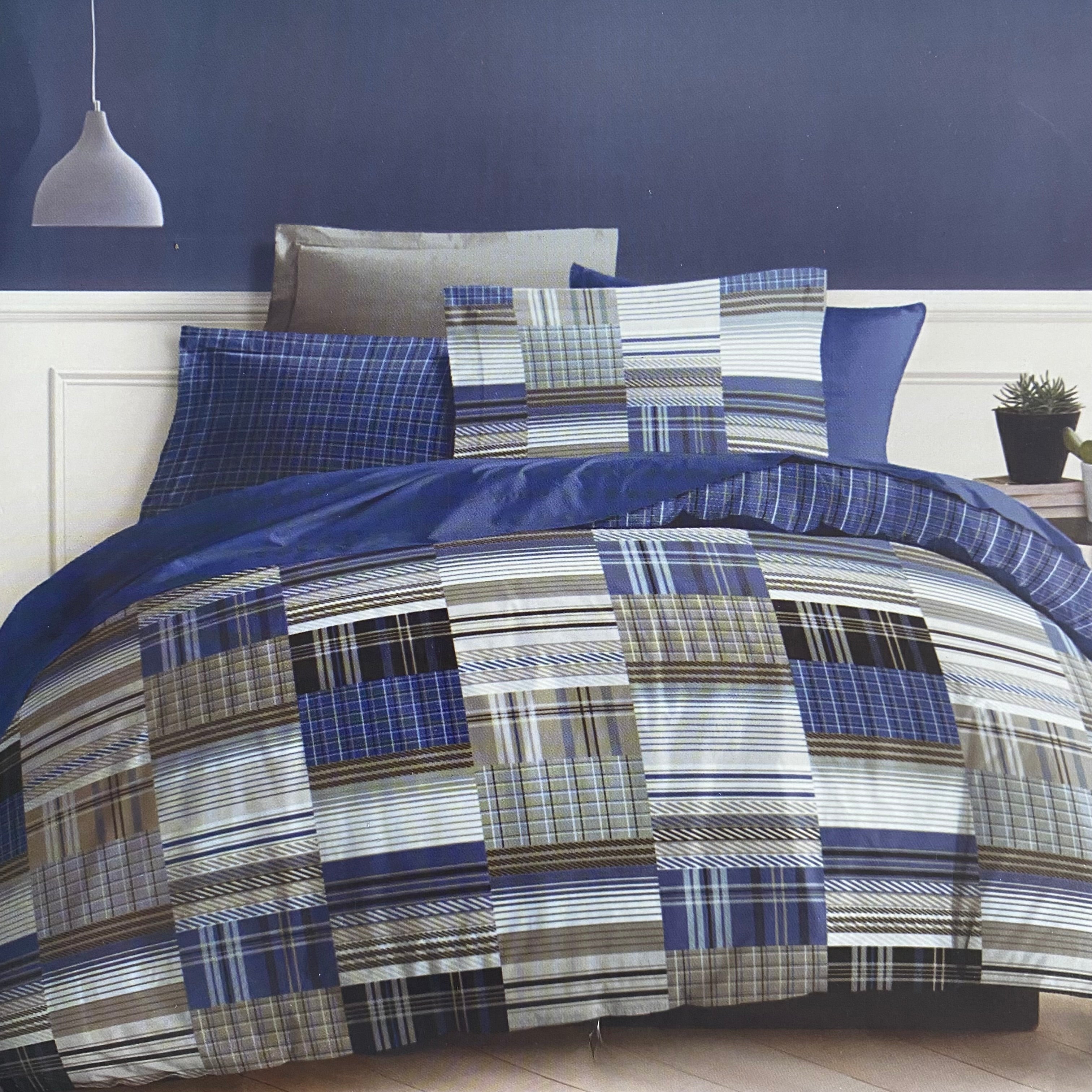 Housses de couette + 2 taies d’oreillers 65x65 - coton - PERSPECTIVE JLB Home