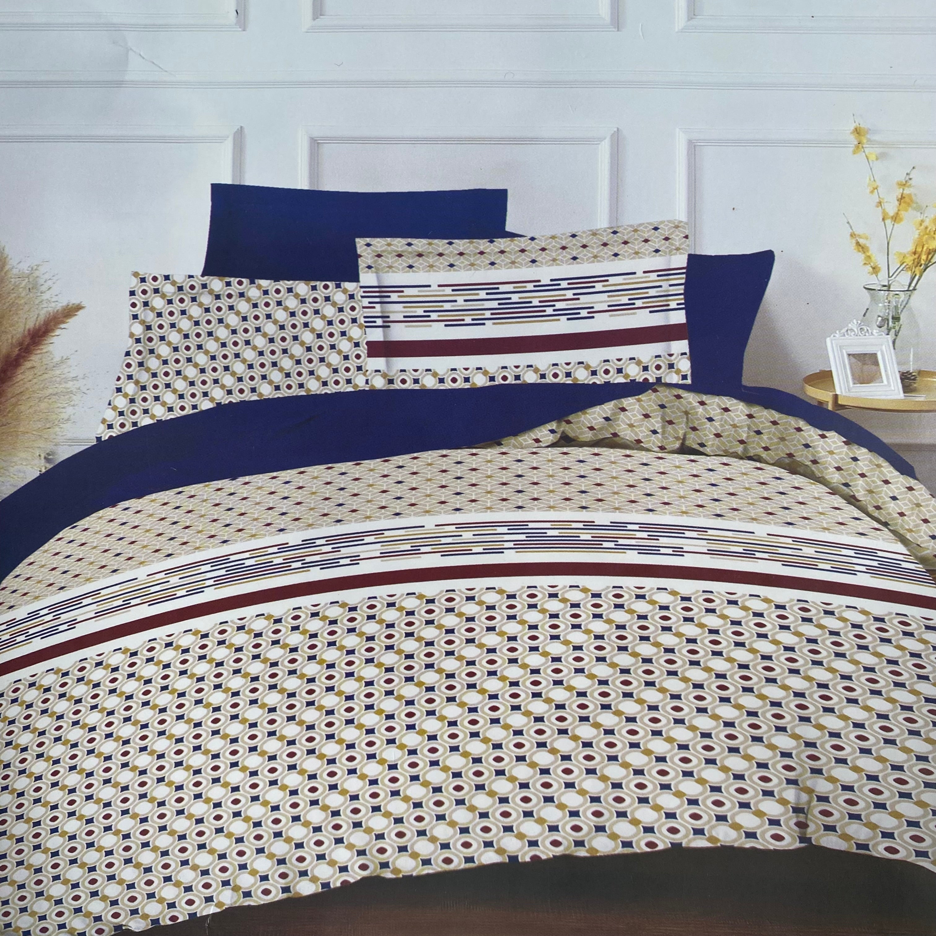 Parure de lit 4 pièces - Coton - PERSPECTIVE (Copie) JLB Home