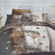 Parure de Lit 4 Pièces Coton — Brume d'Orient | Drap Housse + Drap Plat + 2 Taies | JLB Home