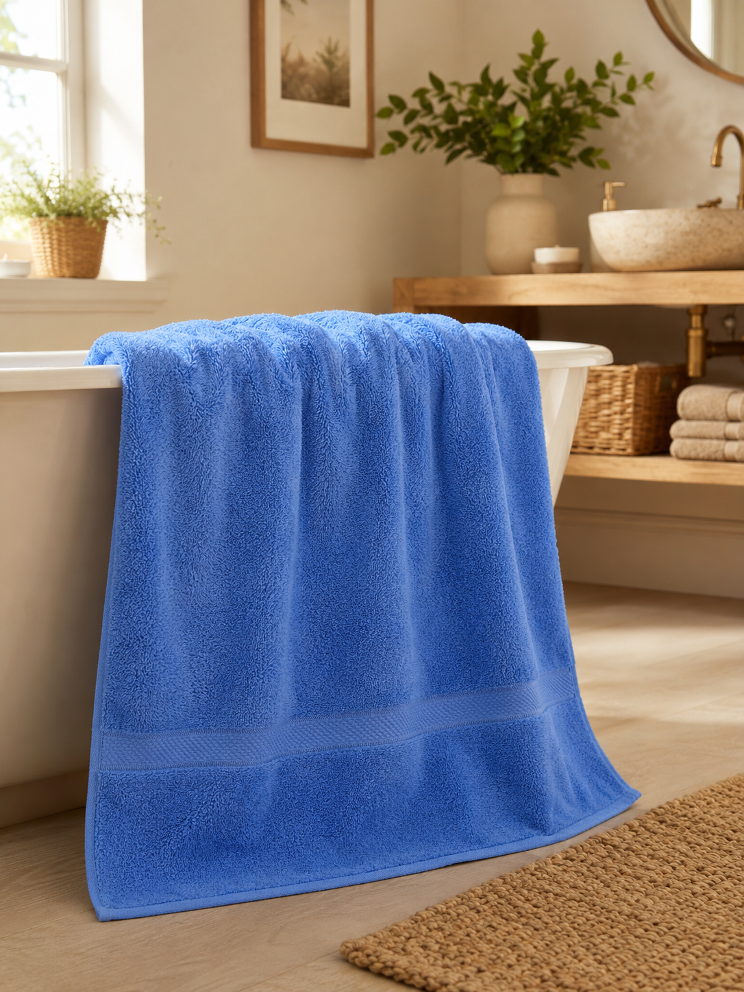 Serviette de Bain 100x150 cm | 100% Coton 500g/m² | Format Maxi | JLB Home JLB Home