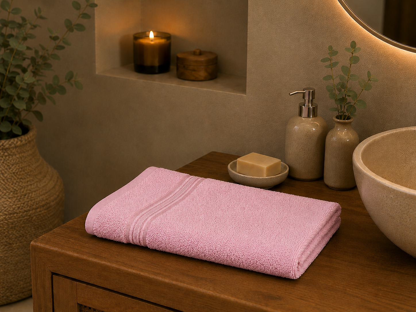 Serviette de Bain 50x100 cm — 100% Coton 500g/m² | Douce & Absorbante | JLB Home JLB Home